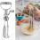 Pack of 4 Rotating Eggs Beater Set Hand Cranks Whisks Baking 4