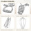 Pack of 4 Rotating Eggs Beater Set Hand Cranks Whisks Baking 6