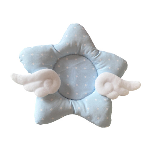 Insulated Coaster Set Blue Pink Dot Star Wing Nonslip Base-blue