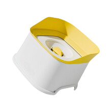 Slip Resistant Spill-Resistant Pet Dog Bowl Spill-Yellow 1000ml