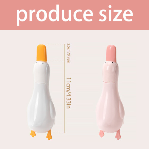 Duck Shape Shower Tool Efficient Hair Catcher Long Time-Pink 2