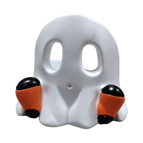 Pumpkin Skull Candle Stand Resin Craft For-White ghost