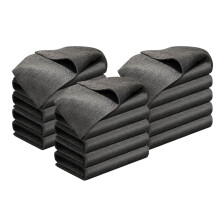 Thickened Microfiber Cleaning Cloth Grey 15 Pack, Streak Reusable Lint Cloths for Home and Car
