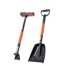 3 in 1 Foldable Car Ice Scraper and Snow Brush for Cars and Trucks, Winter Windshield Ice Removal Tool