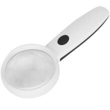USB Rechargeable LED Magnifying Glass with Light, Wide Lens, Clear Optical Viewing for Reading and Crafts