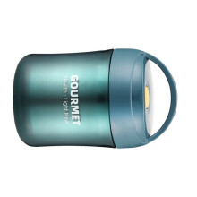 Vacuüm geïsoleerde roestvrijstalen kolven 550 ml-Modern blauw