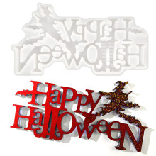 Happy Halloween Letter Silicone Moulds Easy Demolding Baking