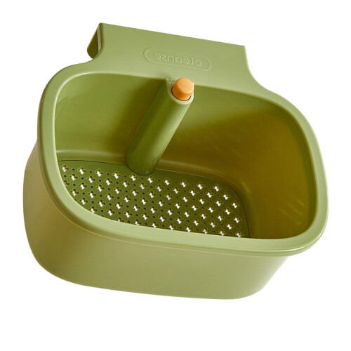 Rustproof Wall Mount Dish Drainer Press Activated Designs-Green