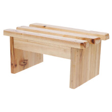 Wooden Footrest Stool NonSlip Stable Support Compact Bath and Sauna Step Stool for Home Use