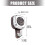 Clear ABS Suction Hook Rotating Mechanism Bathroom-Silver 3