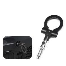 Car Tow Hook Front Bumper Foldable Alloy Racing Style Screwon for BMW 3 5 7 Series Mini Cooper Black