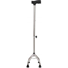 Adjustable Walking Cane for Elderly, Ergonomic Comfort Grip, FourLeg NonSlip Base, 9 Height Levels