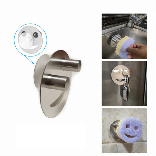 Stainless Steel Smiling Sponge Hook Key Organizer Rustproof 1
