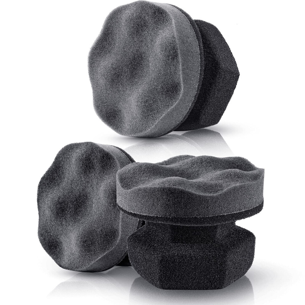 3Pcs Tire Shine Applicator Pads Â Reusable Foam Tire Dressing Sponges For Even Shine Car Detailing 9330225452997