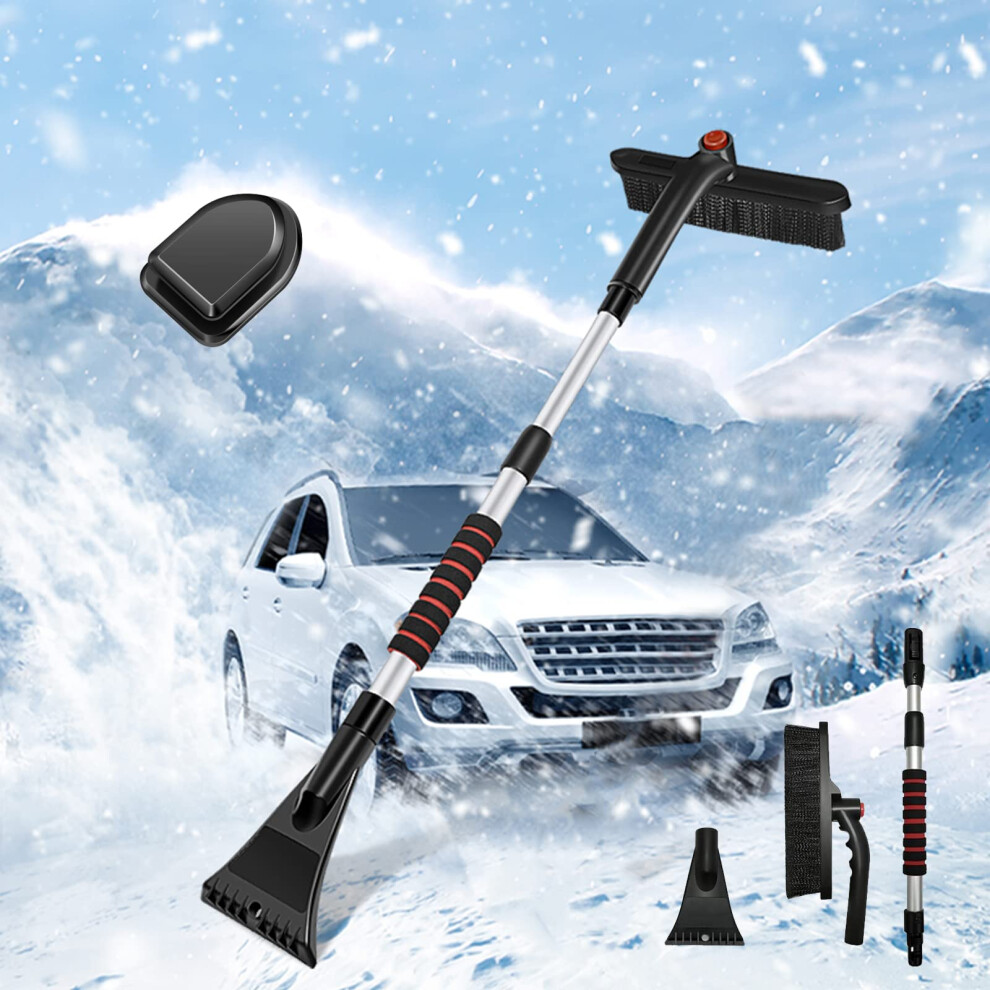 Extendable Snow Brush And Ice Scraper For Car Suv Truck With Telescopic Handle And Rotating Head 9330225453048