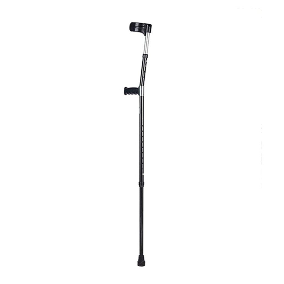 Lightweight Adjustable Aluminum Forearm Crutch with Ergonomic Comfort Grip and NonSlip Rubber Tip