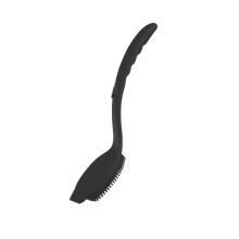 Dish Brush with Ergonomic Long Handle and Soap Dispenser, Silicone Scrubber for Pots, Pans and Kitchen Cleaning