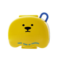 Travel Friendly Pills Dispenser with Independent-Yellow