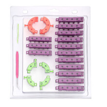 Braided Frame Knitting Long Rings Set with Hook Needle For Kid