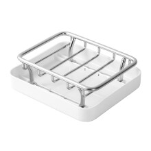 Modern Soap Dish Organizer For Bathroom Countertop Sponge Holder