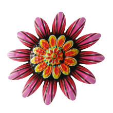 Floral Inspireds Iron Wall Art Iron Flower Sculpture For-Pink