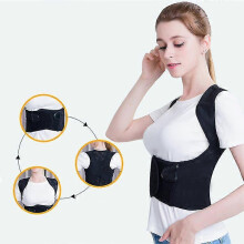 (M) Adjustable Back Posture Corrector Vertebrae Correction Belt Therapy Corset Adult Clavicle Spine Lumbar Brace