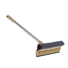 Telescopic Window Cleaning Squeegee with Extendable Aluminum Handle and Microfiber Head for Streak Indoor Glass Cleaning
