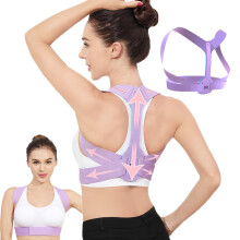 Adjustable Posture Corrector for Women, Invisible Back Straightener with Breathable Support Brace
