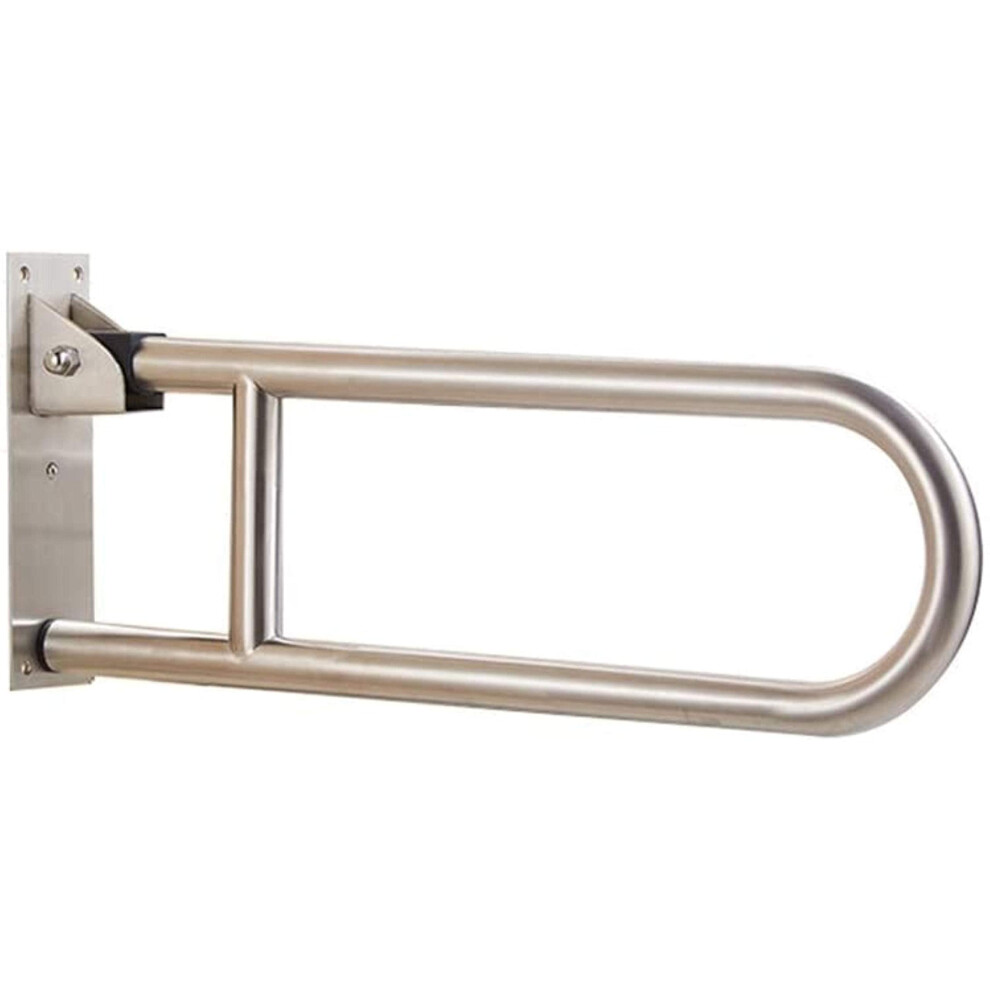 Fold Up Grab Bar Wall Mounted Shower Handle Stainless Steel Safety Handrail for Elderly Bathroom