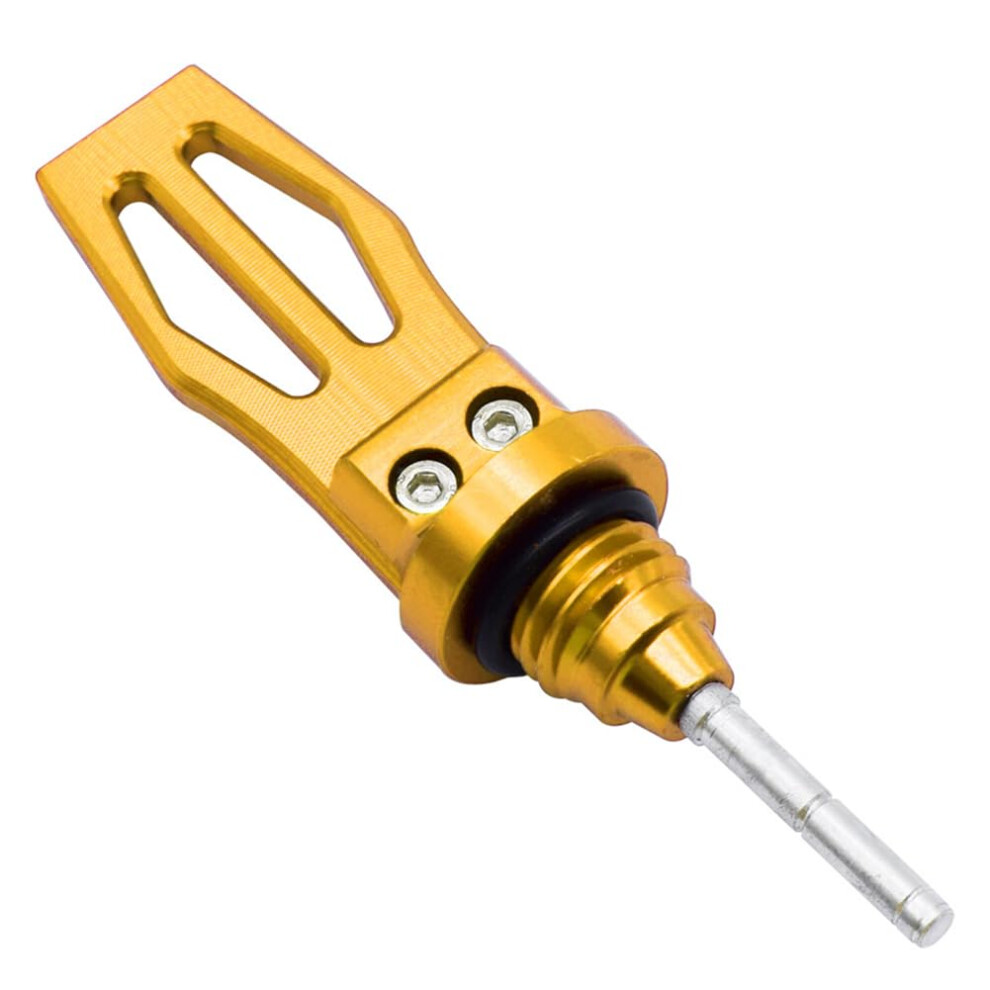 Cnc Aluminum Oil Dipstick Plug Universal Fit Motorcycle Oil Cap For Atv Dirt Bike Gold 9351714599146