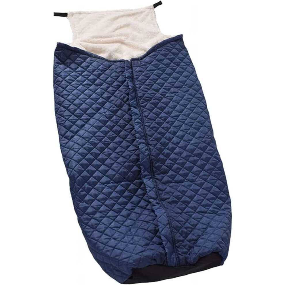Waterproof Wheelchair Blanket with Plush Lined Leg Cover, Windproof Warm Lap Blanket for Winter Use