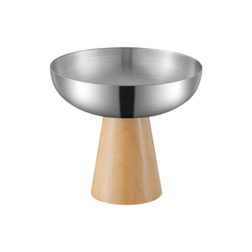 Tasse à glace élégante en acier inoxydable avec base-S TAILLE 1