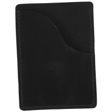 Black Business Card Holder and Slim Credit Card Wallet for Office or Travel, Durable EasyClean Finish