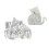 Ensemble de 3 moules de statue de chats en Silicone, moule de 1