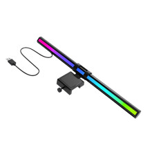 Lampe de travail à LED lisse, longueur 36 cm, avec base de-rond