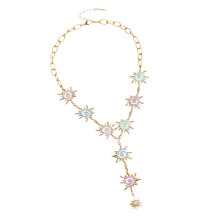 Cute Sunflower Pendant Necklace Matching Bracelet-necklace