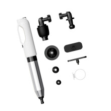 Expert Grade Toilet Auger With Integrated Air System And-White