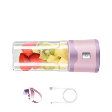 18 Blade Portable Electric Juicer Cup 500ml High Speed-Pink