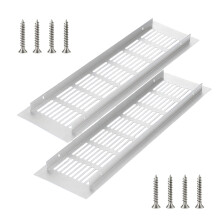 2Set Rustproof Aluminum Alloy Grille with Screws Wide