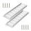 2Set Rustproof Aluminum Alloy Grille with Screws Wide 1