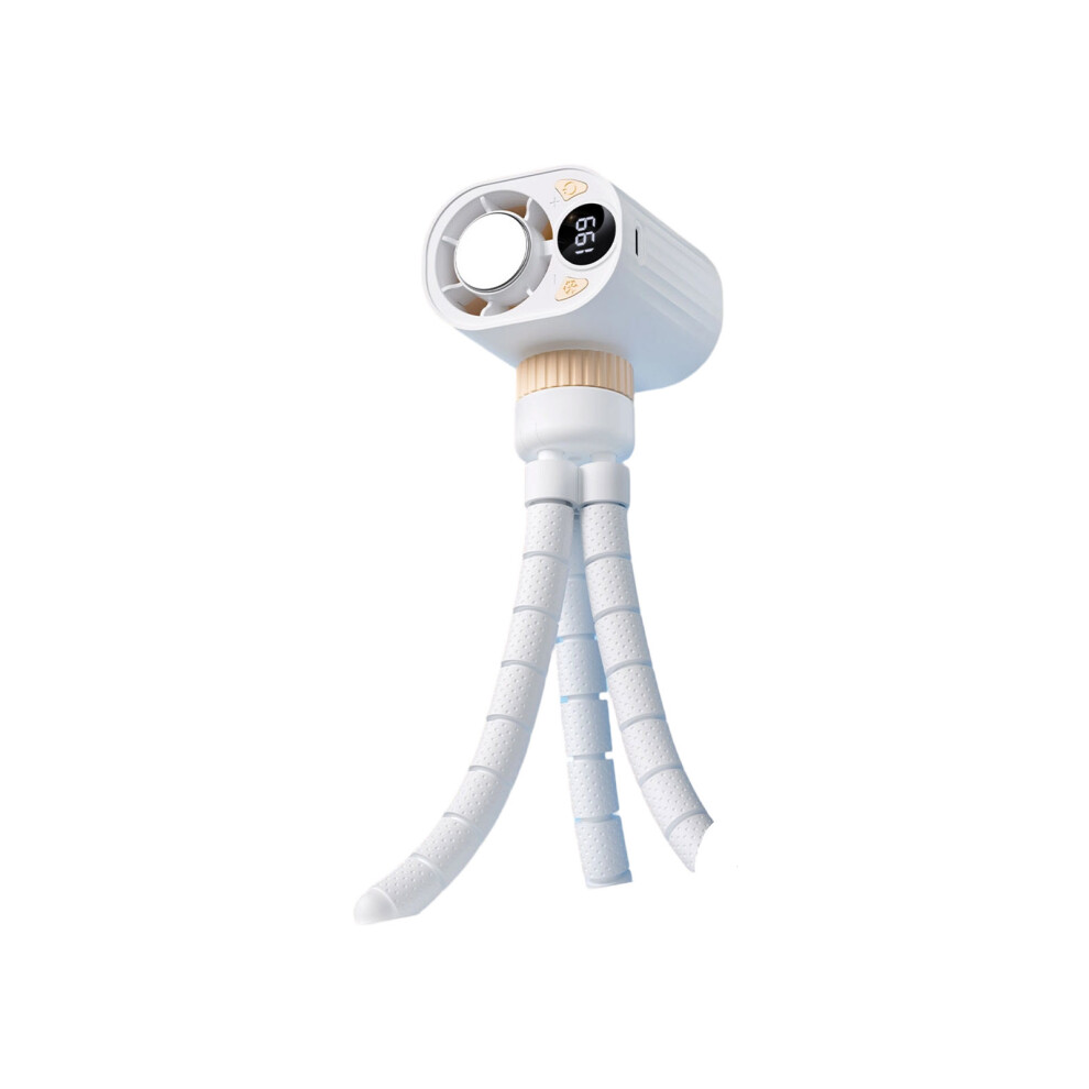 Portable Cooling Fan Baby Strollers Use Various Speed For- White