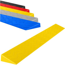 Wheelchair Threshold Ramp, Heavy Duty NonSlip Rubber Ramp for Doorway Entry and Step Transition