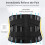 Lower Back Support Double Pull Lumbar Support Belt for Relieving Back Pain  Black XX 3