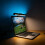 Lampe de bureau de commande à panneau alimentée par USB,-carré 2
