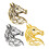 Broche cheval ajourée moderne, bijoux-couleur dorée ancienne 2
