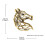 Broche cheval ajourée moderne, bijoux-couleur dorée ancienne 4