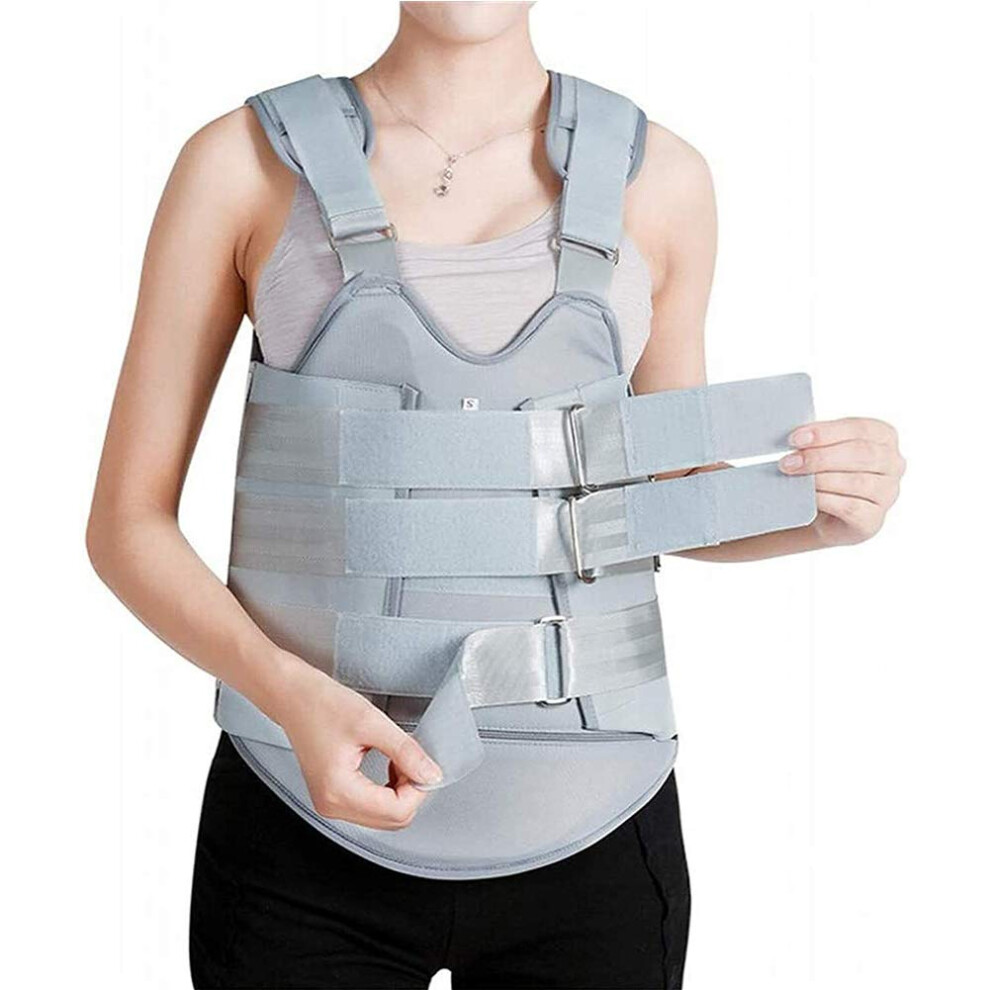Adjustable Lumbar Spine Orthosis Back Support Brace for Posture Stabilization and Pain Relief