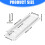 2Set Rustproof Aluminum Alloy Grille with Screws Wide 3