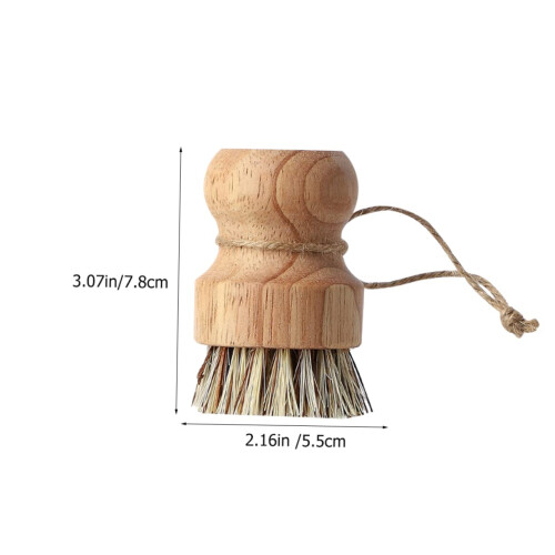 2Pcs Dish Scrub Brush Set for Nonstick Cookware, ScratchSafe Short Handle Kitchen Cleaning Brush 1