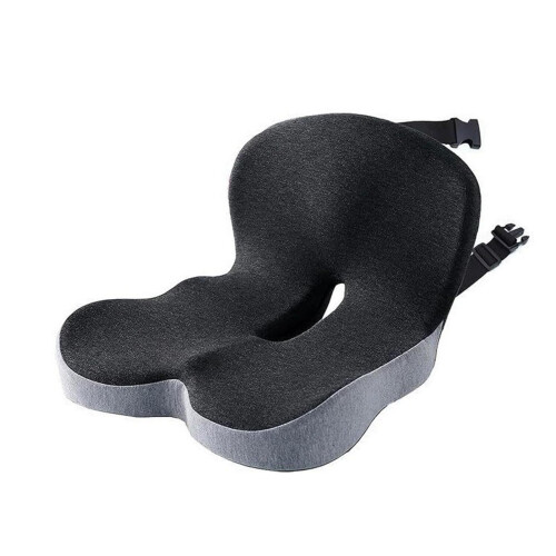 Coussin de siège ergonomique de Type L, avec-Gris foncé 1